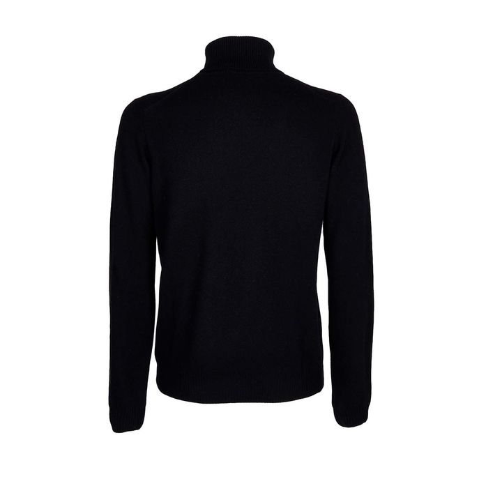 WOOL BLEND ELLIOT TURTLENECK Man Black